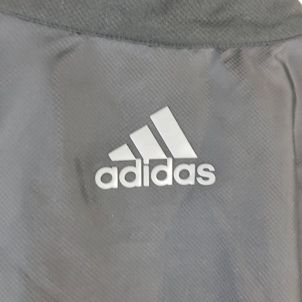 Adidas Golf Mens Black Zip Front Windbreaker Activewear Lightweight Jacket S 2XL - Picture 4 of 13